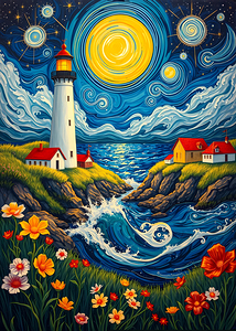 Moonlit Whispers by the Sea