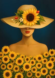 Golden Grace: Lady of the Sunflowers