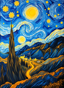 Starry Road to the Village