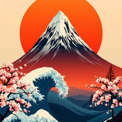 Waves of Harmony – Mount Fuji at Sunrise
