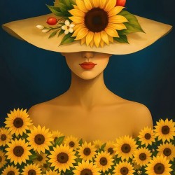 Golden Grace: Lady of the Sunflowers
