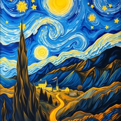 Starry Road to the Village