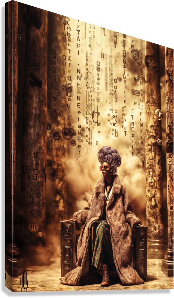 Ancestral Data Stream 1 Canvas Print
