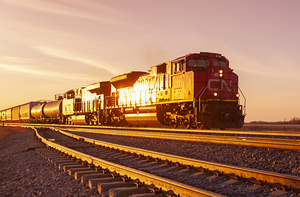 a  train passes passes a rail siding