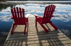 chairs on dock