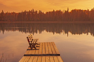 dock at Perch Lake 
