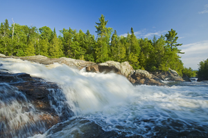 waterfalls along the Sand River