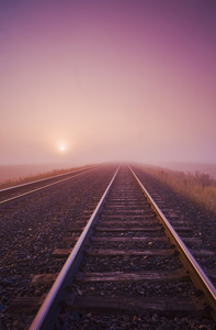 Sunrise Over Railway