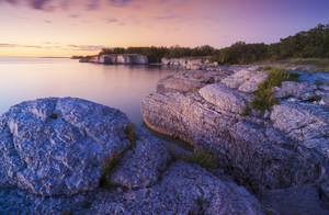 limestone cliffs at Steep Rock 