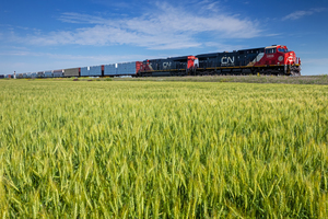 locomotives pulling general freight