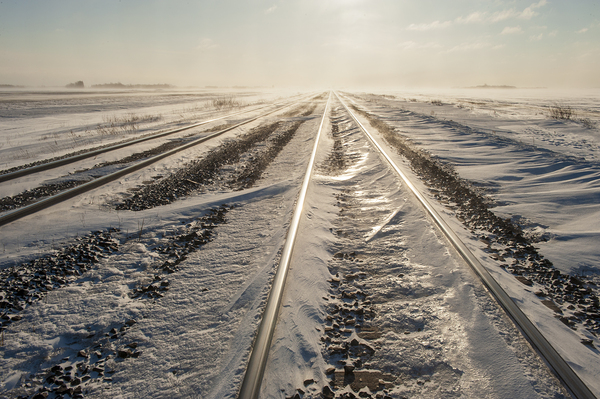 Windy Morning Along the Railway by Dave Reede Photohgraphy