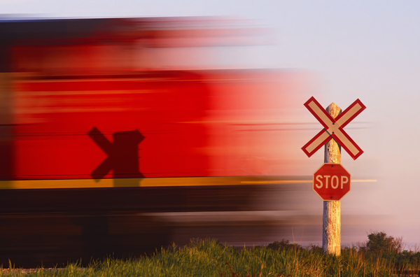 Speeding Train Print