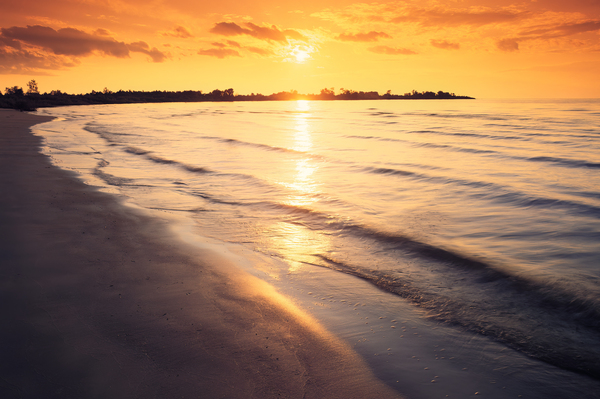sunset at Patricia Beach by Dave Reede Photohgraphy