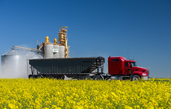 Farm truck Leaving an Inland Grain Terminal by Dave Reede Photohgraphy