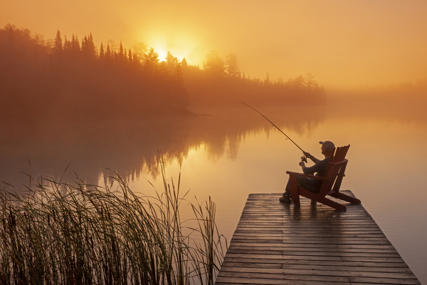 Early Start to Fishing by Dave Reede Photohgraphy