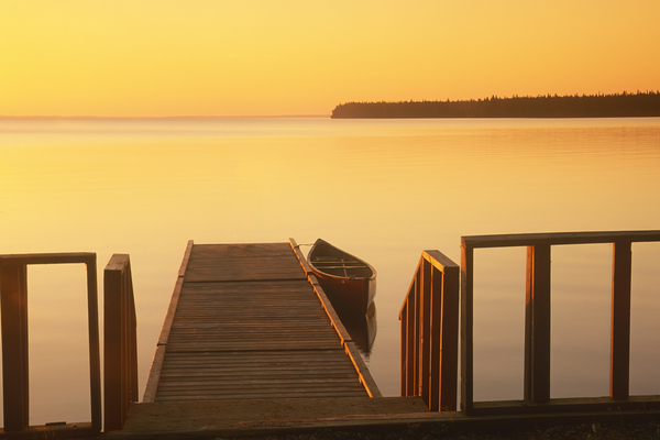 Reed Lake dock Print