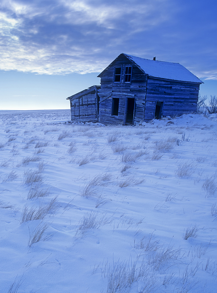 Old Homestead in Winter by Dave Reede Photohgraphy