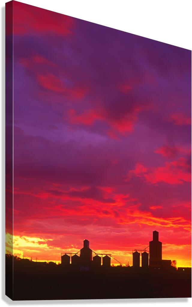Grain Elevators Canvas Print