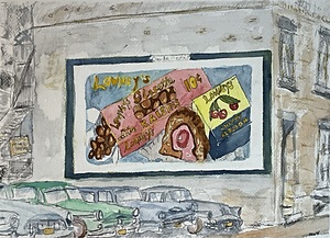 Cherry Blossom and Glossette ad shot from 50’s