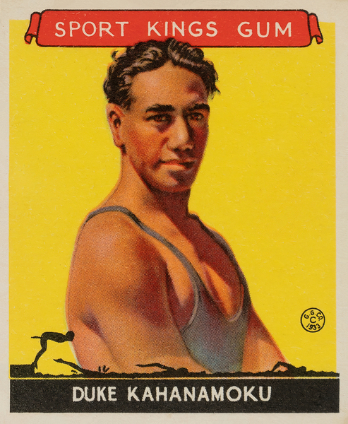 1933 Sport Kings Duke Kahanamoku - Sports Card  by Surf Posters