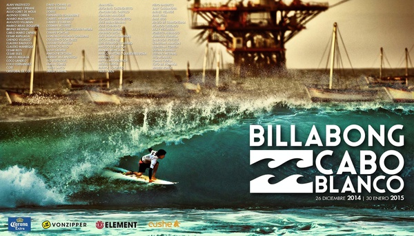 2015 BILLABONG Cabo Blanco Surfing Competition Print - Surfing Poster by Surf Posters