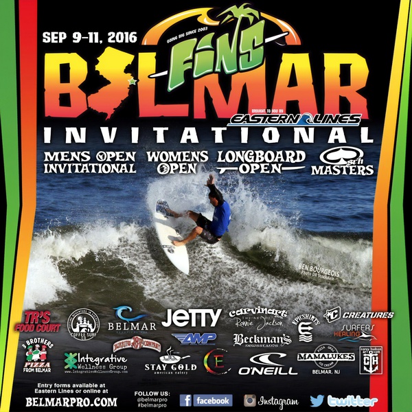 2016 BELMAR PRO Surfing Competition Print - Surfing Poster by Surf Posters