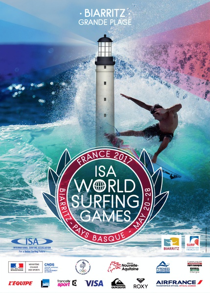2017 ISA World Surfing Games Surfing Competition Print - Surfing Poster by Surf Posters