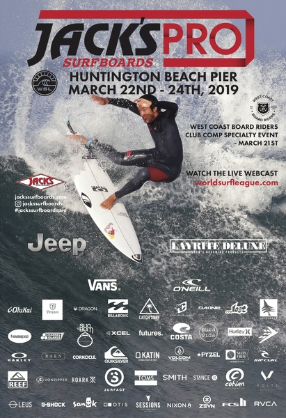 2019 JACK S PRO Surfing Competition Print - Surfing Poster by Surf Posters