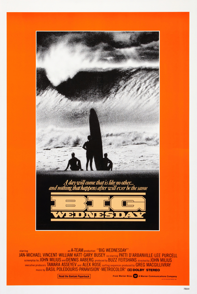 1978 BIG WEDNSEDAY  Warner Brothers - Surf Movie Poster by Surf Posters