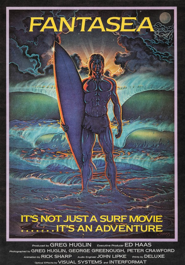 1978 FANTASEA - Greg Huglin Films Surfing Movie Poster by Surf Posters