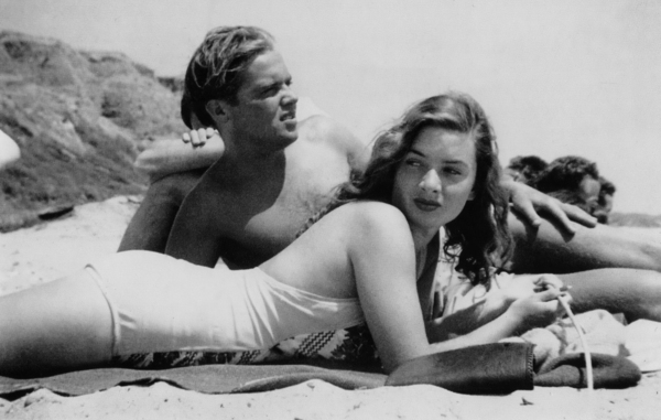 1940s Vintage SURFING PHOTO - Black and White by Surf Posters