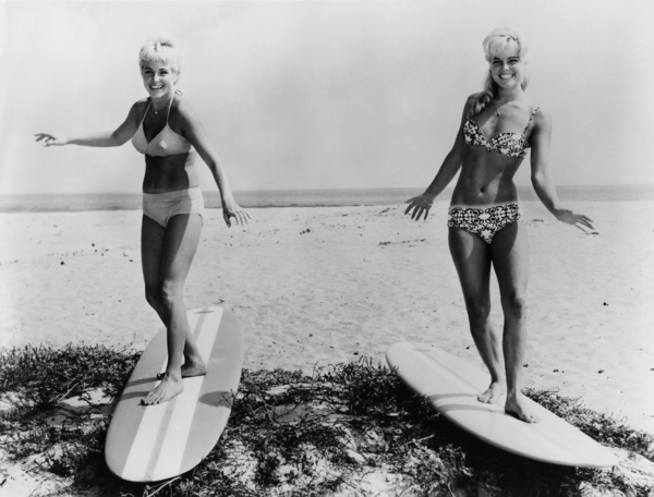 Vintage SURFING PHOTO - Black and White by Surf Posters