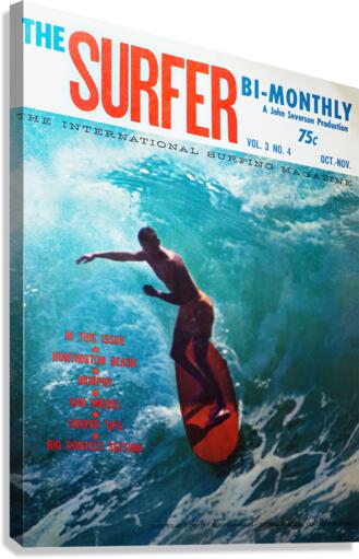 Vintage SURFER MAGAZINE - Surf Poster by Surf Posters Wall Art