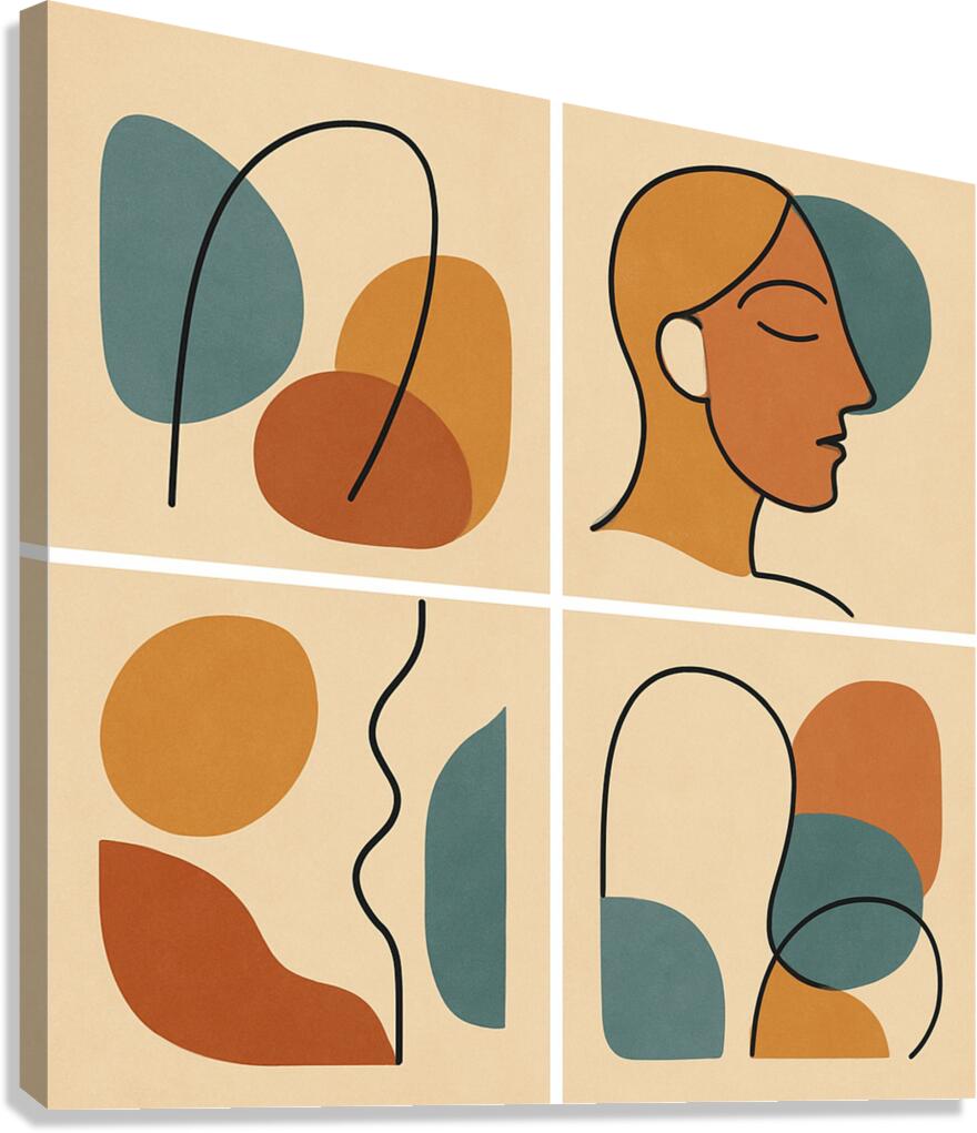 Harmony in Shapes Canvas Print
