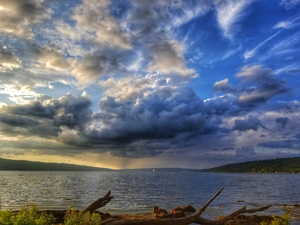 Storm over Cayuga by Sheela Balcome