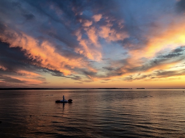 A Sunset Canoe by Sheela Balcome