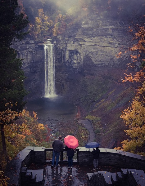 Rainy Day at the Falls Print