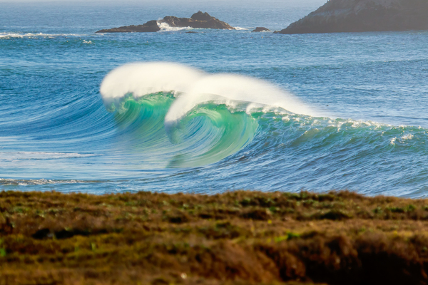 Lighthouse Wave Print