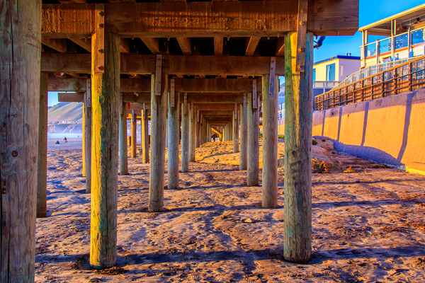 Under the Boardwalk Print