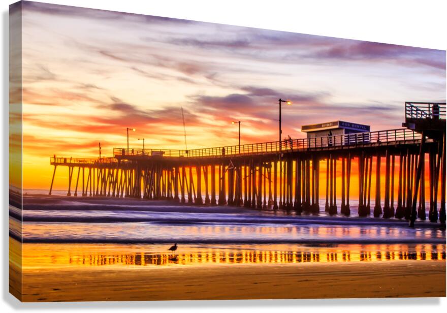 Fire Pier Canvas Print