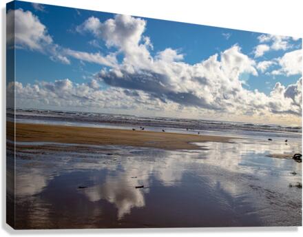 Cloudy Creek Canvas Print