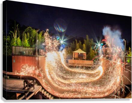 Ramp Fireworks Canvas Print