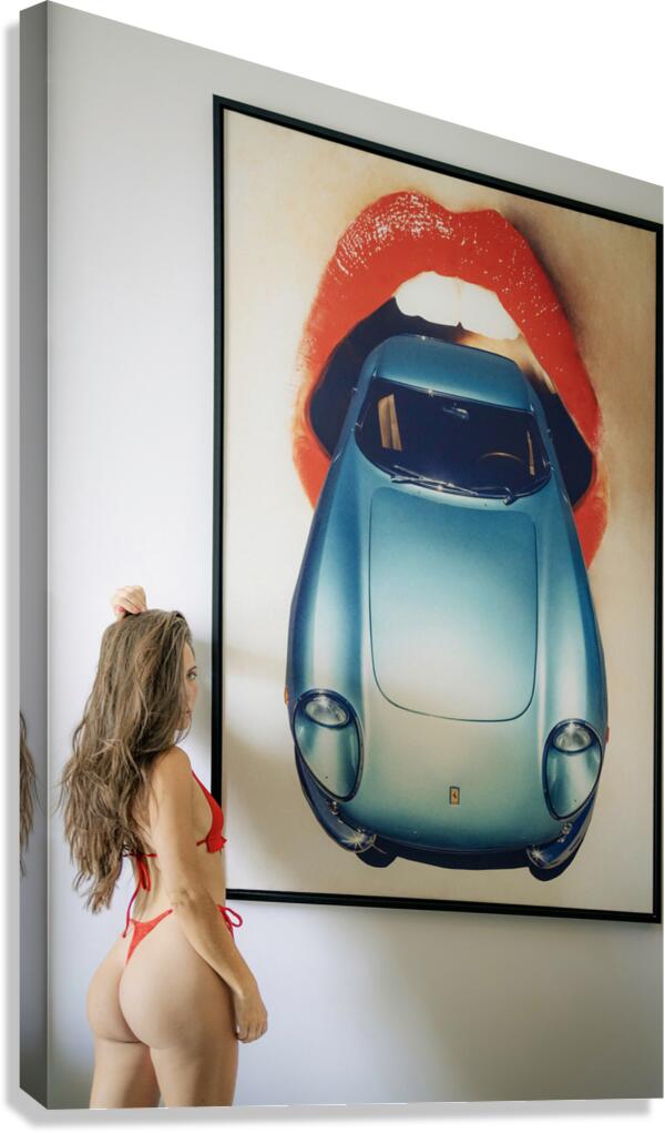 Car babe Canvas Print