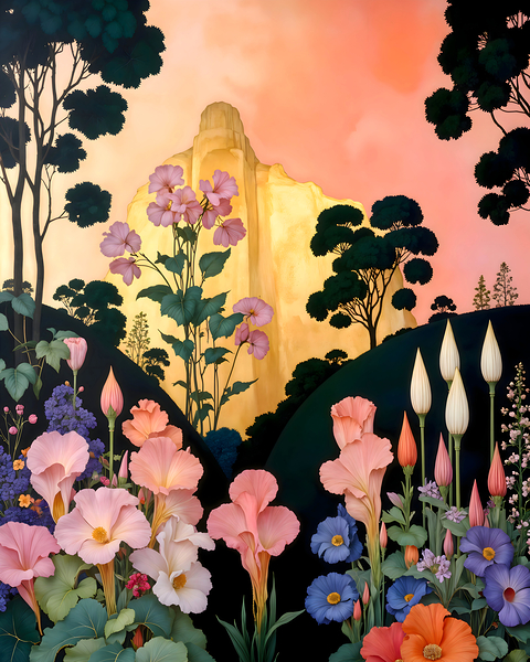 Golden Mountain Print