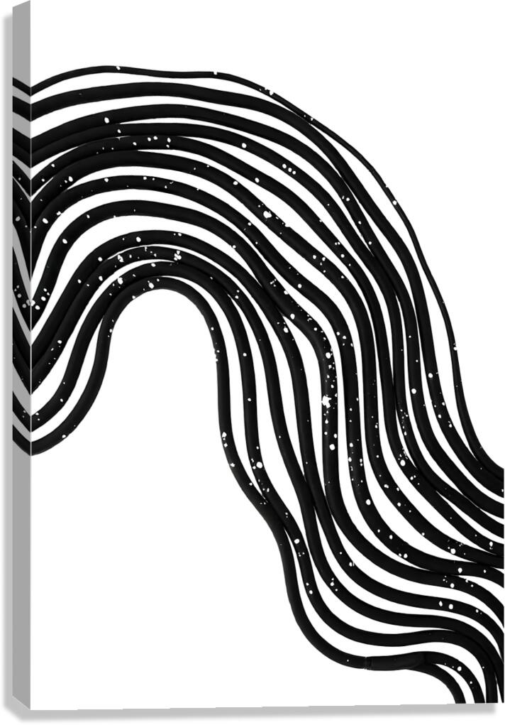 Be Wavy Never Straight Canvas Print