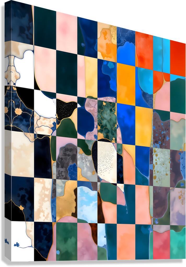 Luxe Checkerboard  Canvas Print