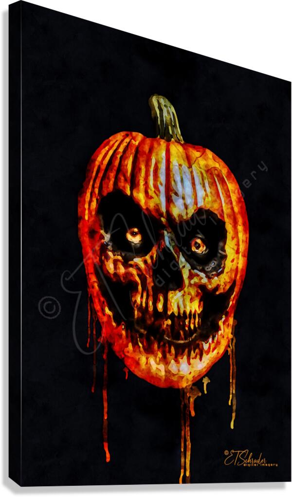 Pumpkin Head Canvas Print