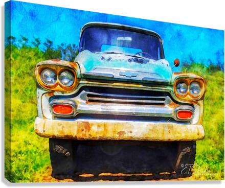 blue apache Canvas Print