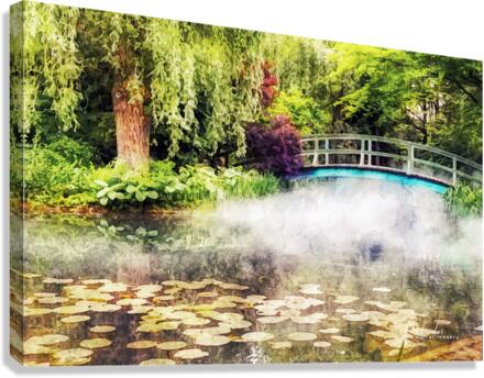 monet bridge Canvas Print