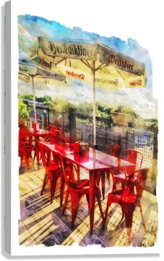 red chairs Canvas Print